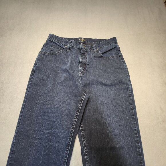Riders By Lee Womens Size 10 Blue Straight Leg Stretch Distressed Denim - Picture 2 of 11